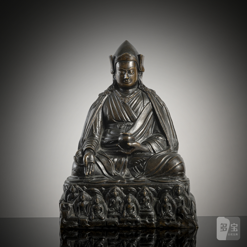 A BRONZE FIGURE OF PADMASAMBHAVA